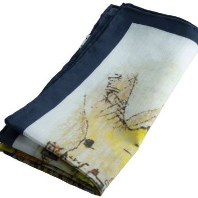 Serre-tête - Pochette avec dessin voile imprimé de la carte topographique de Ginosa - G. INGLESE