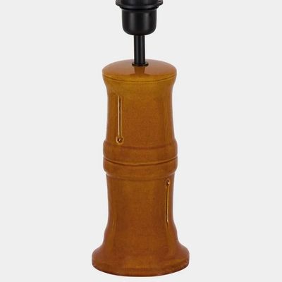 Lampes de table - Pied de lampe en céramique jaune Bambu - HOUSE OF CAPRICORN