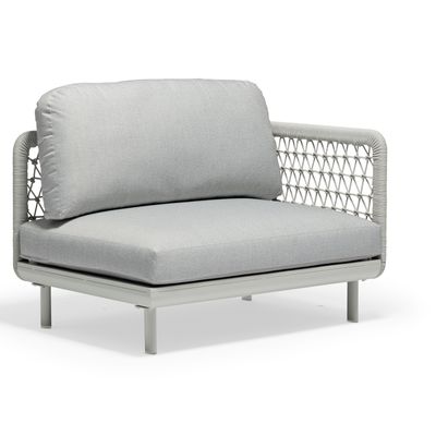 Lawn sofas   - CLUB 2 seater sofa with left armrest - COUTURE JARDIN