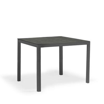 Lawn tables - POLO square garden table in anthracite grey - COUTURE JARDIN