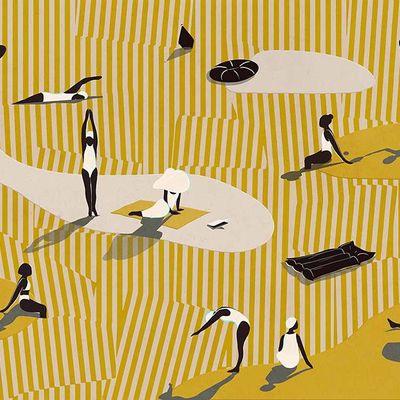 Wallpaper - Bagnanti waterproof bathroom wallpaper - LA MAISON MURAEM