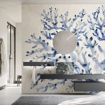 Wallpaper - Coral Tree Special Bathroom Waterproof Wallpaper - LA MAISON MURAEM