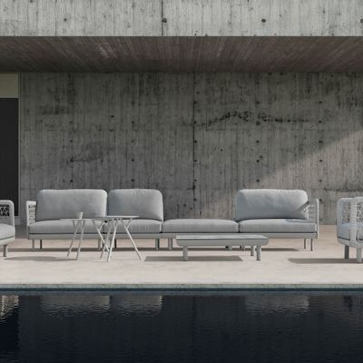 Lawn tables - CLUB garden coffee table - COUTURE JARDIN