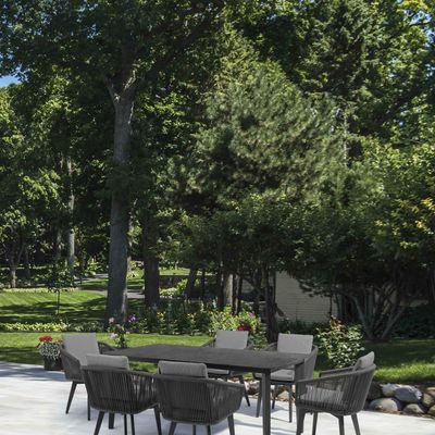 Lawn tables - DIVA dining set (6 seats) - COUTURE JARDIN