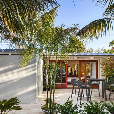 Tables de jardin - Table haute de jardin DIVA en aluminium gris anthracite - COUTURE JARDIN