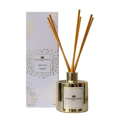 Diffuseurs de parfums - DIFFUSEUR 200 ML POUDRE DE RIZ - LA SAVONNERIE ROYALE