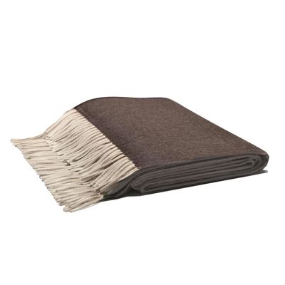 Decorative objects - LO Decor | Cashmere Blanket | Zibeline | Brown - LO DECOR