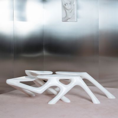 Coffee tables - Coffee table - White noise - THOMAS LELOUCH CLEMENCE MARS