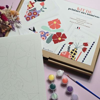 Children's arts and crafts - paint by numbers kits - BLUEFLORES