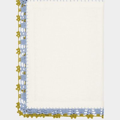 Sets de table - Napperon en lin Leonor brodé à la main - HOUSE OF CAPRICORN