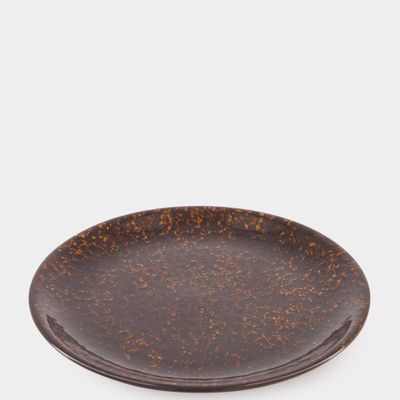 Couverts & ustensiles de cuisine - Assiette à dîner en céramique marron tartaruga - HOUSE OF CAPRICORN