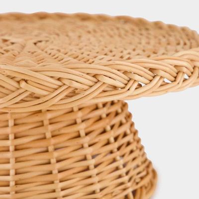 Ustensiles de cuisine - Assiette à gâteau en osier Vitória faite à la main - HOUSE OF CAPRICORN