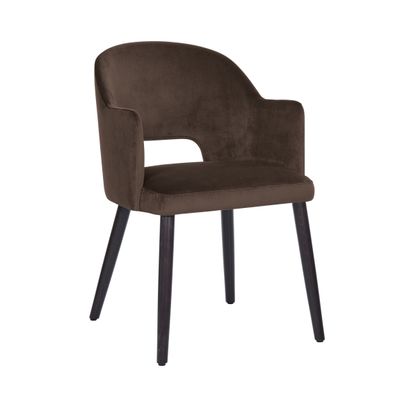 Chairs for hospitalities & contracts - Alma Dining Armchair Coffee Brown - ABSOLUTA COLLECTION