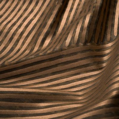 Textile and surface design - HEXA Tan, Black and Bronze — FORTUNY + CHAHAN Fabric Collection - CHAHAN GALLERY