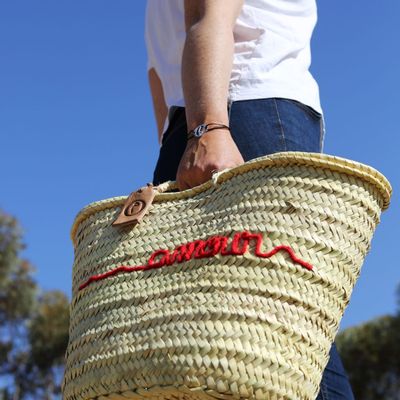 Paniers - Panier Artisan "Amour" Rouge - Chic et Polyvalent - ORIGINAL MARRAKECH