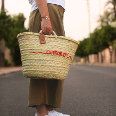 Shopping baskets - Basket\" Love\” Red - Chic - ORIGINAL MARRAKECH