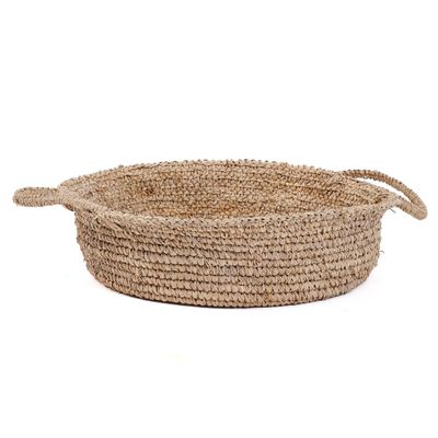 Caskets and boxes - The Raffia Basket Trays - Natural - L - BAZAR BIZAR LIVING