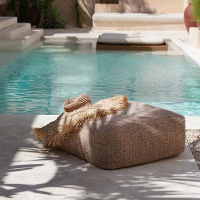 Ottomans - The Oh My Gee Pouffe - Beige - BAZAR BIZAR LIVING