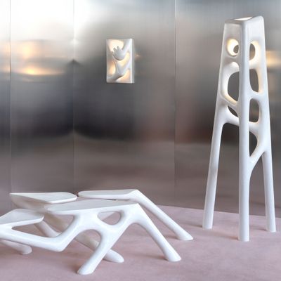 Floor lamps - Floor lamp and wall lamp - White Noise - THOMAS LELOUCH CLEMENCE MARS