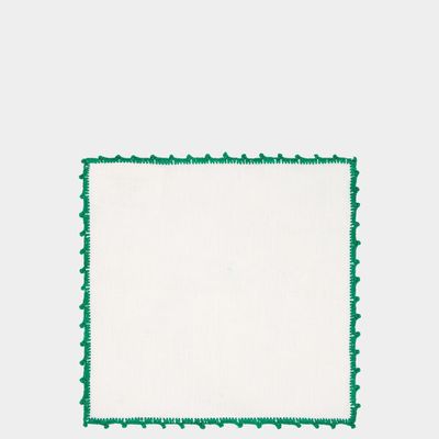 Serviettes - Serviette à cocktail Teresa brodée à la main - HOUSE OF CAPRICORN