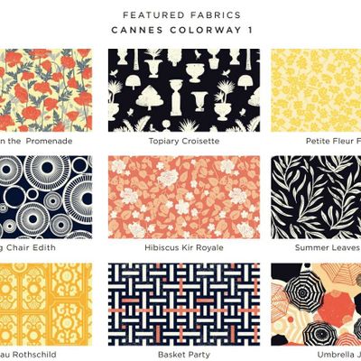 Textile and surface design - The Riviera Collection by ArtShine BrightStar Valerie Khoo - ARTSHINE