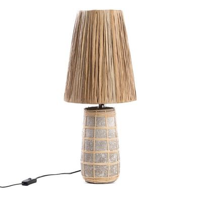 Table lamps - The Naxos Table Lamp - Concrete Natural - BAZAR BIZAR LIVING