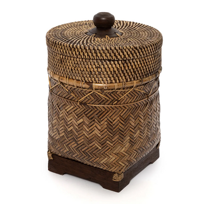 Bathroom waste baskets - The Bathroom Bin Basket - Natural Brown - BAZAR BIZAR LIVING