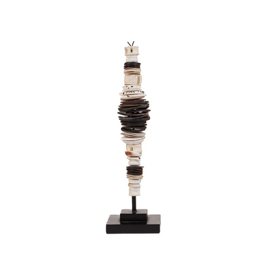 Objets de décoration - Le Coquillage Money sur Stand - Noir Blanc - S - BAZAR BIZAR LIVING