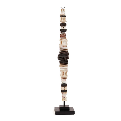 Objets de décoration - Le Coquillage Money sur Stand - Noir Blanc - L - BAZAR BIZAR LIVING