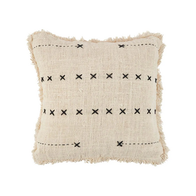Coussins - Le Coussin French Kiss - Naturel Noir - BAZAR BIZAR LIVING