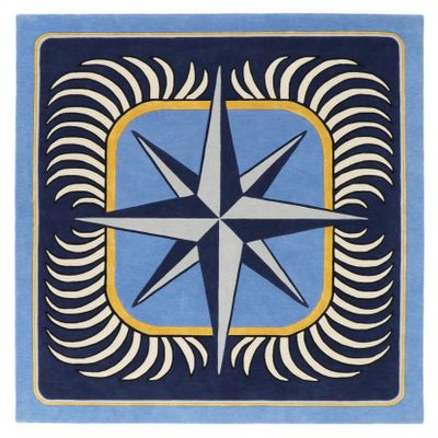 Tapis design - Tapis Compass Bahamas Toulemonde Bochart x Rouge Absolu - GALERIE VAUCLAIR