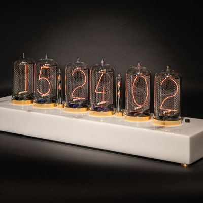 Clocks - Nixie Nixieclock clock\" the Marble Zin70\ " - NIXIEFAB FRANCE