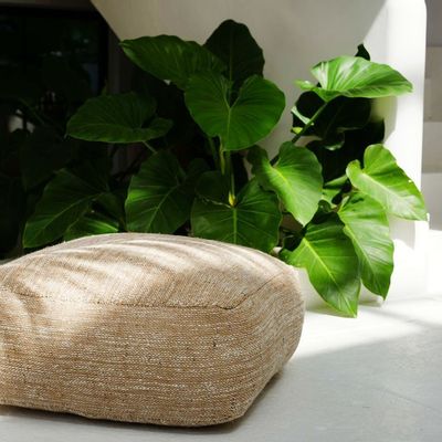 Ottomans - The Comfy Pouffe - Beige - BAZAR BIZAR LIVING