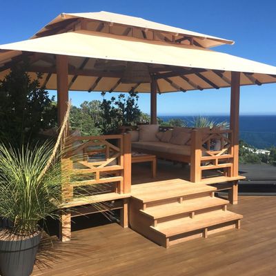 Settees - SUNRISE - Gazebo, Pergola, Kiosk, Kiosk, Pavilion, Lounge, Cabin, Faré - HONEYMOON