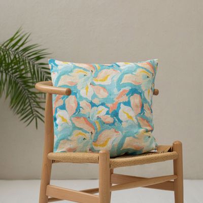 Fabric cushions - Pastel Iris Cushion Cover - LINEN TALES