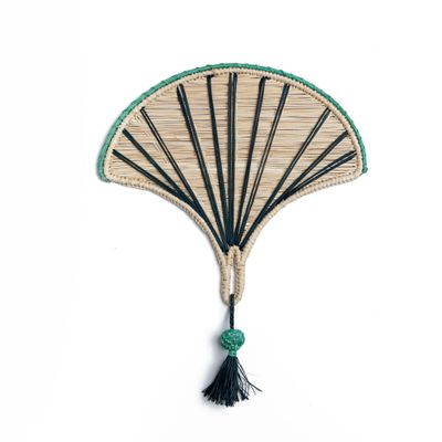 Prêt-à-porter - VENTILATEUR À MAIN BLUE SHELL - ARTESANIAS DEL ATLÁNTICO