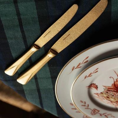 Kitchen utensils - Borgonha Gold Dessert Knife - HOUSE OF CAPRICORN