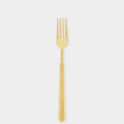 Kitchen utensils - Castro Gold Dessert Fork - HOUSE OF CAPRICORN