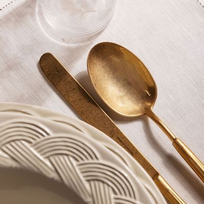 Kitchen utensils - Castro Gold Dessert Spoon - HOUSE OF CAPRICORN