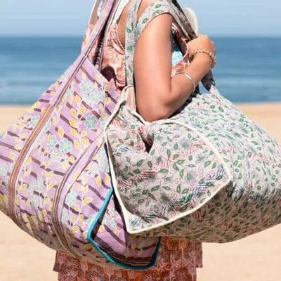 Sacs et cabas - SAC MARKET KANTHA VINTAGE - CURIOSITY LAB