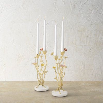 Decorative objects - Wildflowers Candleholders S/2 - MICHAEL ARAM