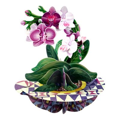 Card shop - Orchid Pirouette Card - SANTORO LONDON