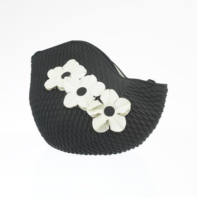 Bags and totes - Black Vintage 3 Flowers Swim Bag - KORES ACCESSORIES