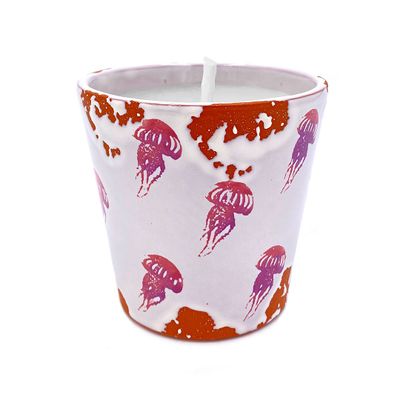 Objets de décoration - Bougie parfumée en céramique Jellyfish taille M - WAX DESIGN - BARCELONA