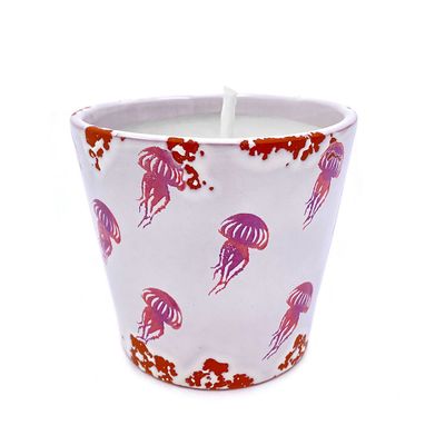 Objets de décoration - Bougie parfumée en céramique Jellyfish taille L - WAX DESIGN - BARCELONA