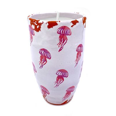 Bougies - Bougie parfumée en céramique Jellyfish taille XL - WAX DESIGN - BARCELONA