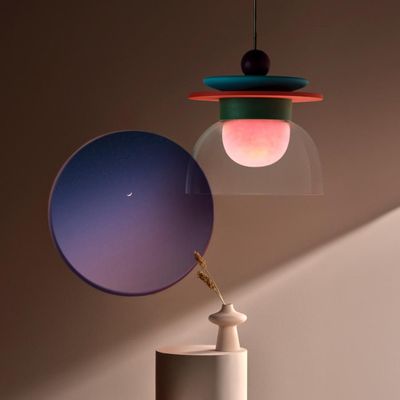 Hanging lights - Theia - Glass & Ceramic Pendant Lamp - SPHAER