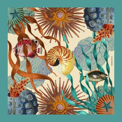 Foulards et écharpes - Foulard Nautile beige - PATRICIA LAUZES