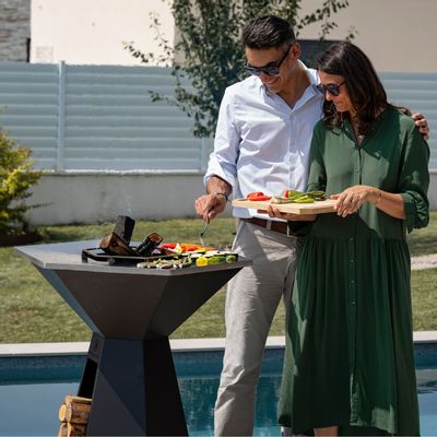 Barbecues - Brasero Agape | Epoxy noir 85 - HEXAGONE