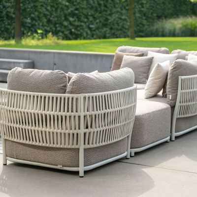 Lawn sofas   - Cala Sofa 1 seat Ottoman - JATI & KEBON